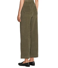 Code Bleu Stretch Denim High Rise Wide Leg Ankle Length Jeans