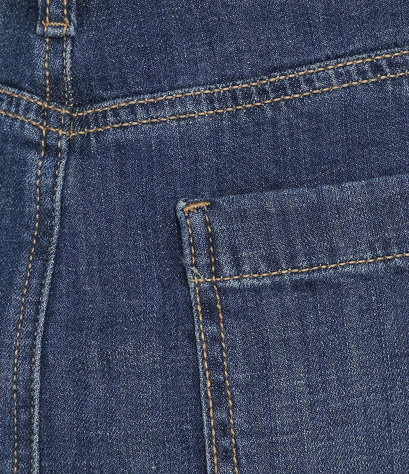 Code Bleu Stretch Denim Mid Rise Utility Skort