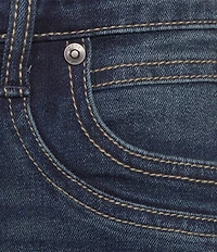 Code Bleu Stretch Denim Wide Leg Ankle Length Jeans