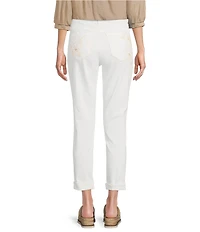 Code Bleu Weekend Stretch Denim High Rise Embroidered Boyfriend Jeans
