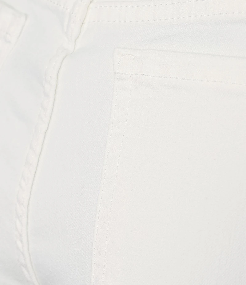 Code Bleu Soho Twill Mid-Rise Fray Cuff Hem Capri Jeans