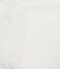 Code Bleu Soho Twill Mid-Rise Fray Cuff Hem Capri Jeans