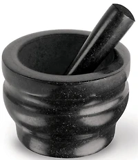 Cole & Mason Black Granite Mortar & Pestle 5#double;