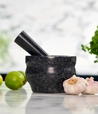 Cole & Mason Black Granite Mortar & Pestle 5#double;