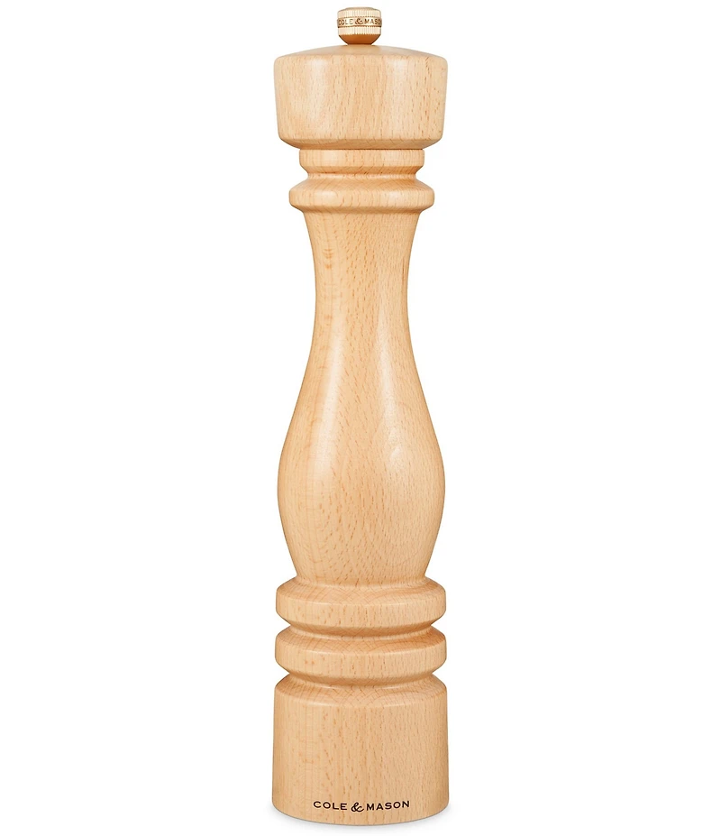 Cole & Mason London Wood Salt Mill, 12#double;