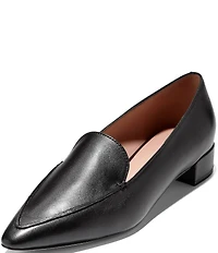 Cole Haan Beatrice Leather Pointed Toe Loafers