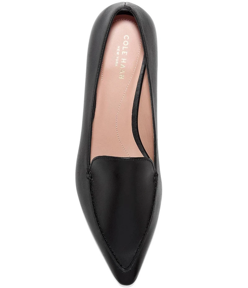 Cole Haan Beatrice Leather Pointed Toe Loafers