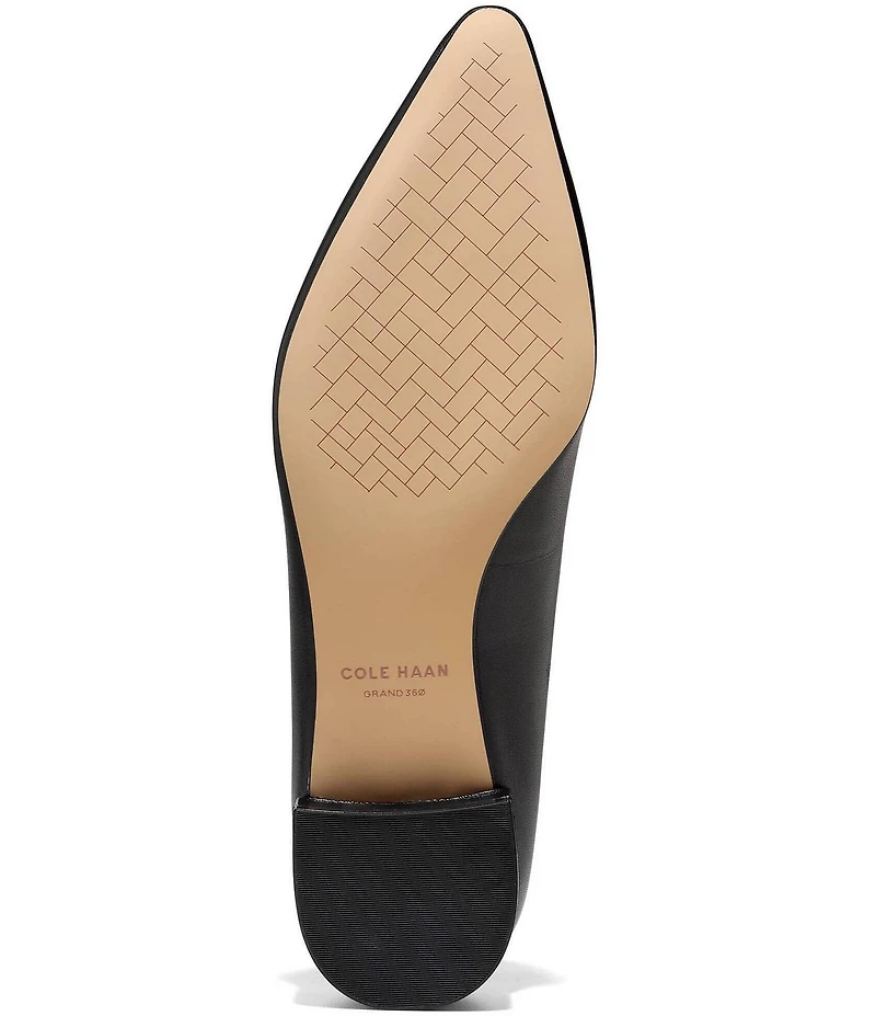 Cole Haan Beatrice Leather Pointed Toe Loafers