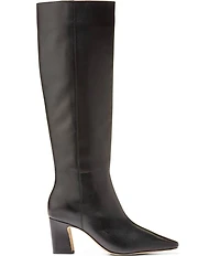 Cole Haan Blanche Tall Leather Block Heel Boots