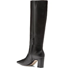 Cole Haan Blanche Tall Leather Block Heel Boots