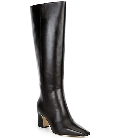 Cole Haan Blanche Tall Leather Block Heel Boots