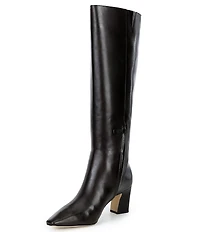 Cole Haan Blanche Tall Leather Block Heel Boots