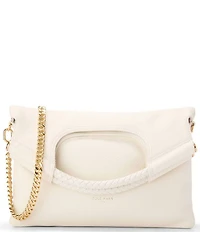 Cole Haan Carolyn Leather Foldover Chain Tote Bag