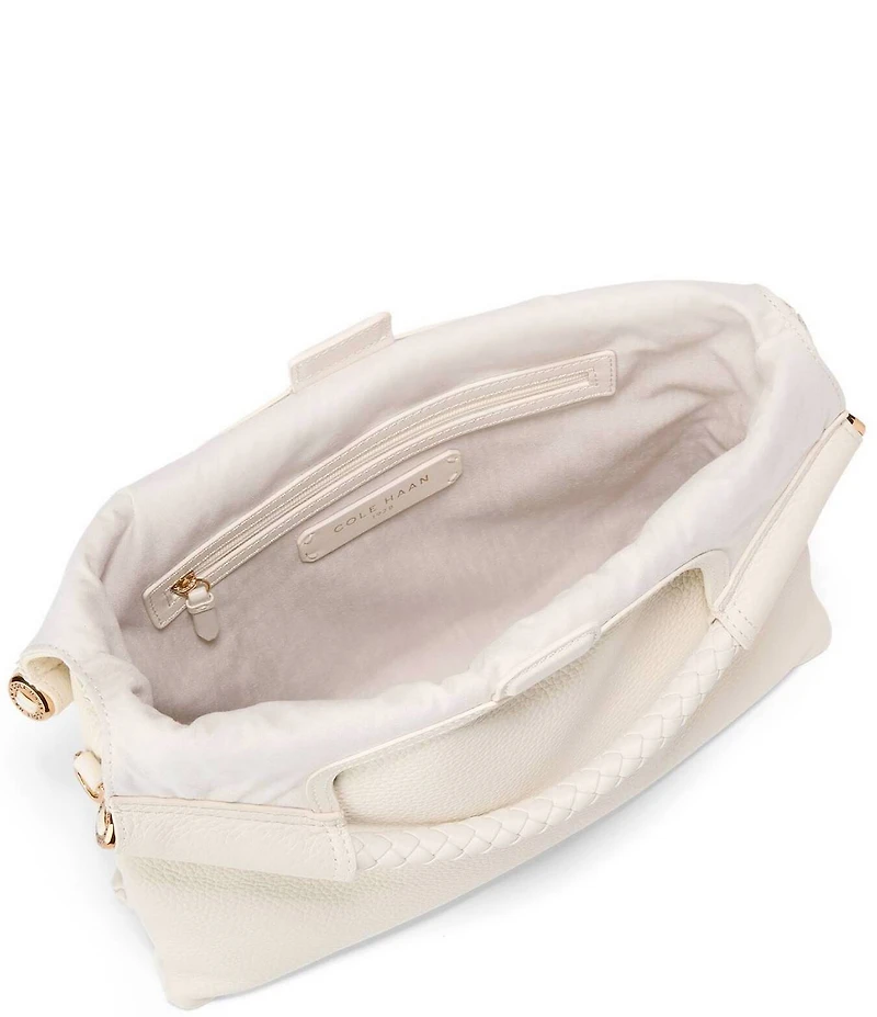 Cole Haan Carolyn Leather Foldover Chain Tote Bag