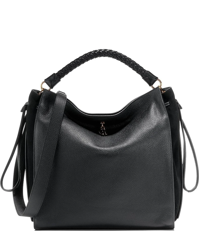 Cole Haan Charissa Braided Top Handle Shopper Satchel Bag