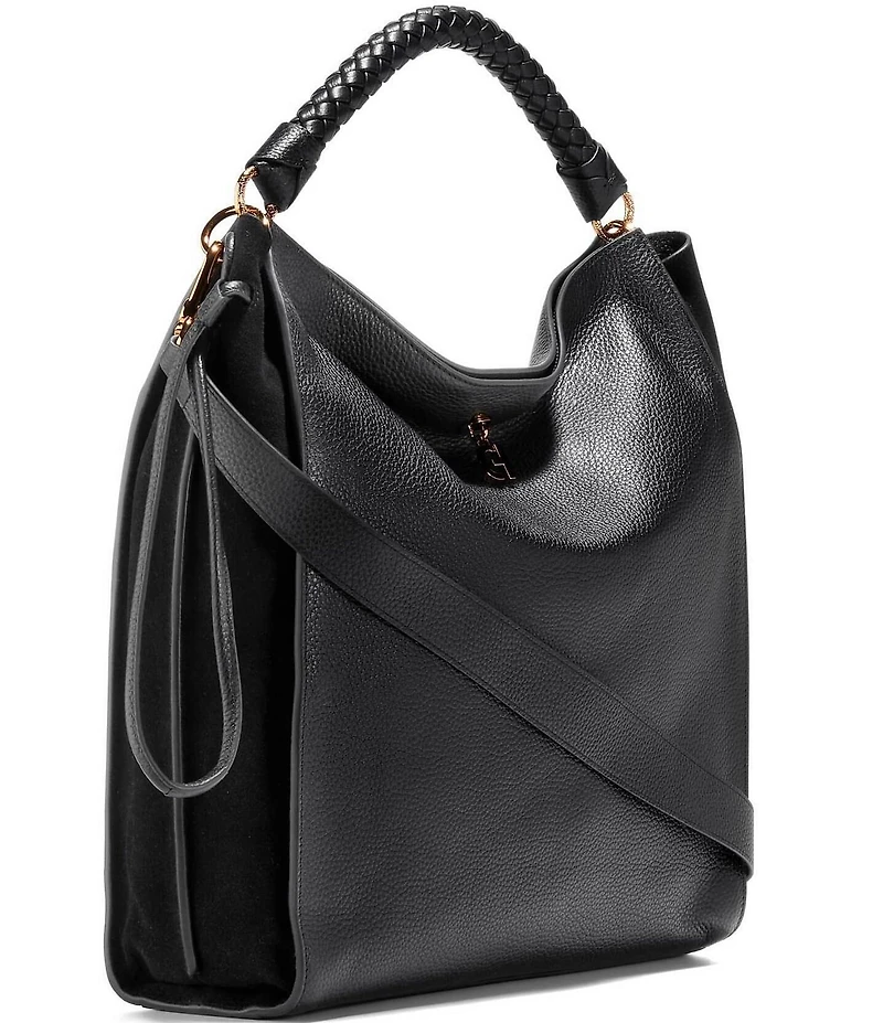 Cole Haan Charissa Braided Top Handle Shopper Satchel Bag