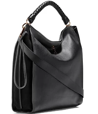 Cole Haan Charissa Braided Top Handle Shopper Satchel Bag