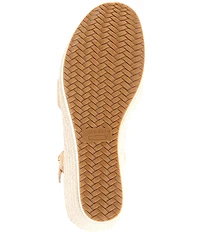 Cole Haan CLOUDFEEL Silvee Suede Platform Wedge Espadrille Sandals