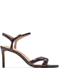 Cole Haan Constantina Croco Print Leather Dress Sandals