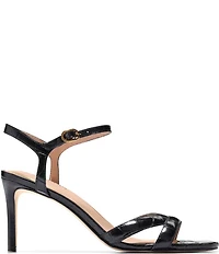 Cole Haan Constantina Crocodile Embossed Leather Dress Sandals