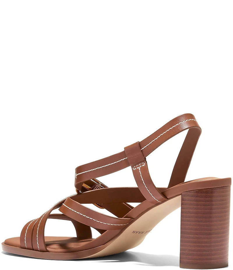 Cole Haan Dillon Leather Strappy Block Heel Sandals