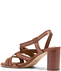 Cole Haan Dillon Leather Strappy Block Heel Sandals