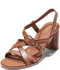 Cole Haan Dillon Leather Strappy Block Heel Sandals
