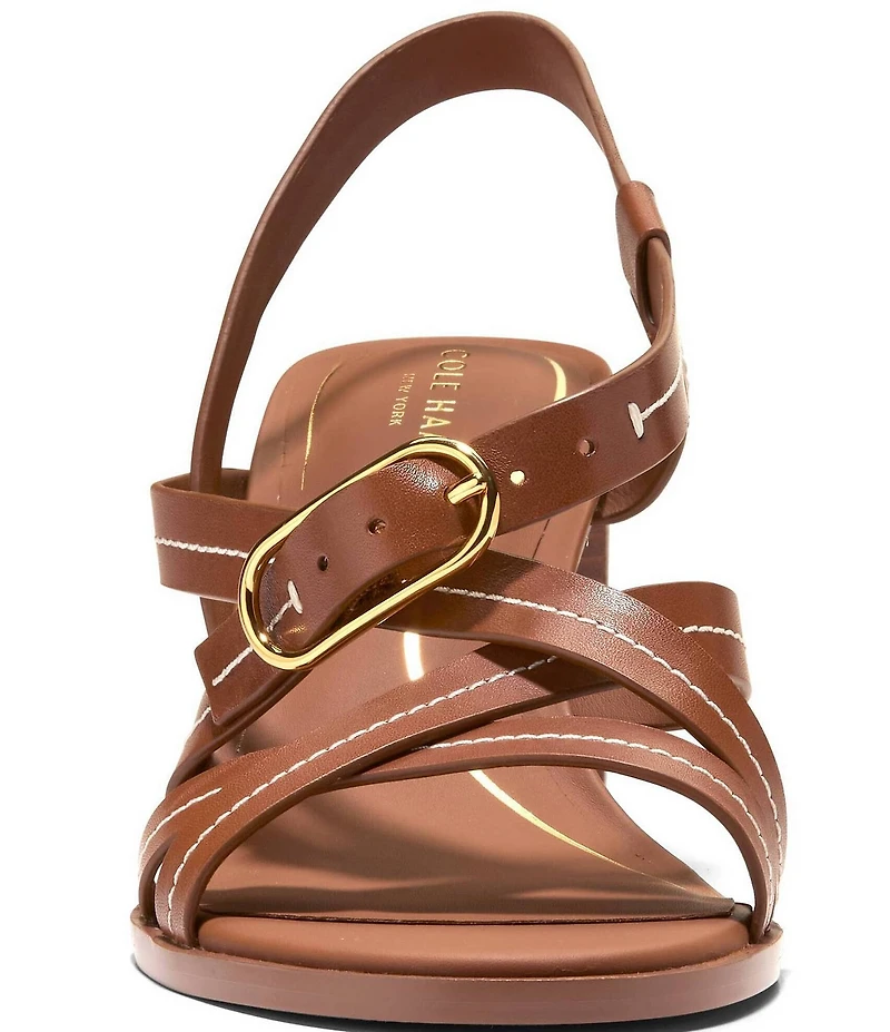 Cole Haan Dillon Leather Strappy Block Heel Sandals