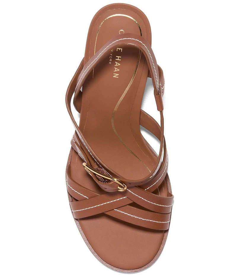 Cole Haan Dillon Leather Strappy Block Heel Sandals