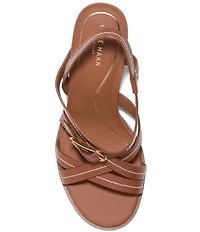 Cole Haan Dillon Leather Strappy Block Heel Sandals