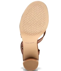 Cole Haan Dillon Leather Strappy Block Heel Sandals