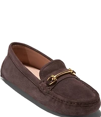 Cole Haan Emeryn Horsebit Suede Driver Loafers