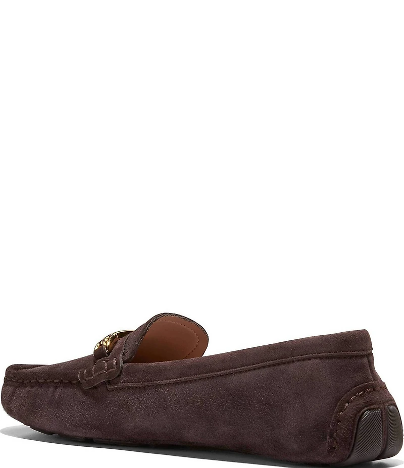 Cole Haan Emeryn Horsebit Suede Driver Loafers