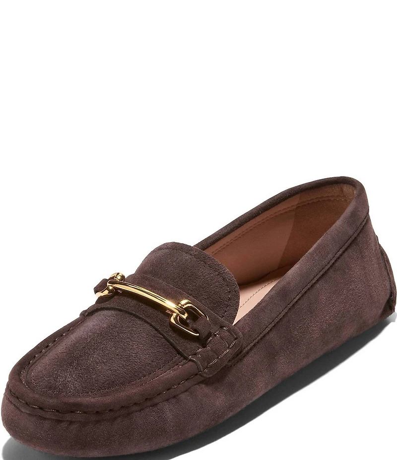 Cole Haan Emeryn Horsebit Suede Driver Loafers