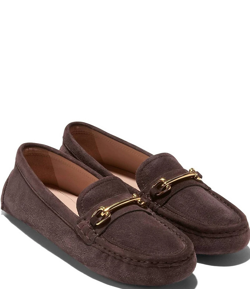 Cole Haan Emeryn Horsebit Suede Driver Loafers
