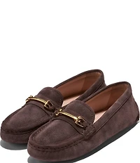 Cole Haan Emeryn Horsebit Suede Driver Loafers