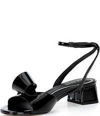 Cole Haan Florette Patent Leather Ornamented Block Heel Dress Sandals