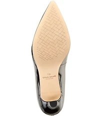 Cole Haan Florette Patent Leather Ornamented Pointed Toe Pumps