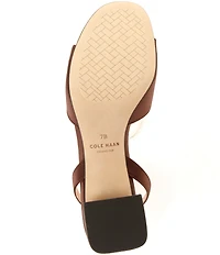 Cole Haan Florette Satin Ornamented Block Heel Dress Sandals