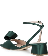 Cole Haan Florette Satin Ornamented Block Heel Dress Sandals