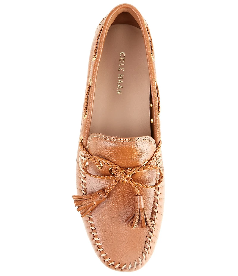 Cole Haan Gissella Leather Tassel Driver Loafers