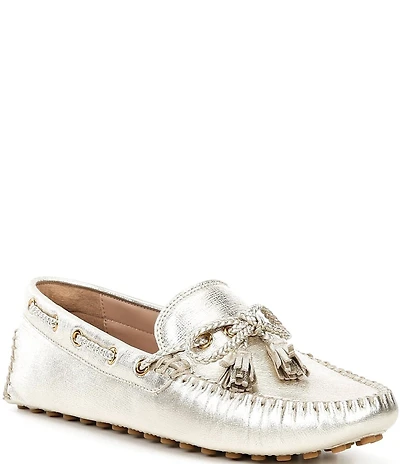 Cole Haan Gissella Leather Tassel Driver Loafers