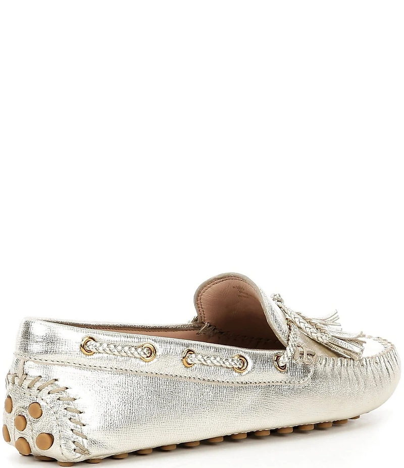 Cole Haan Gissella Leather Tassel Driver Loafers
