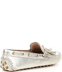 Cole Haan Gissella Leather Tassel Driver Loafers