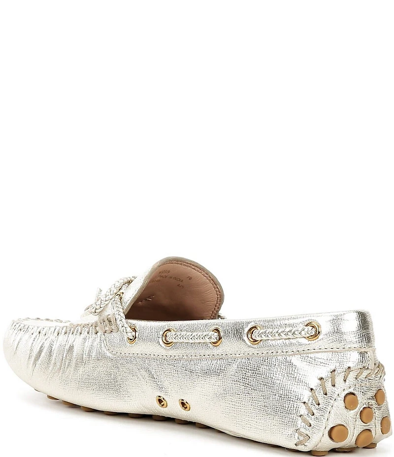 Cole Haan Gissella Leather Tassel Driver Loafers