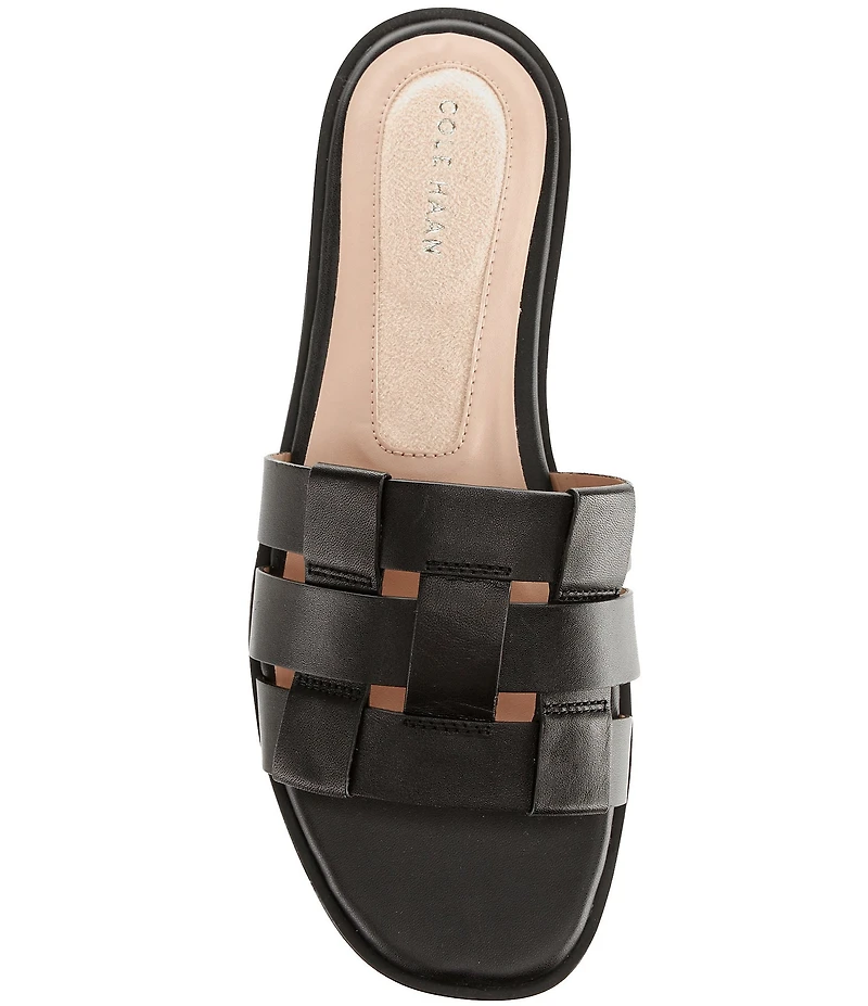Cole Haan Go-To Ensley Woven Leather Slide Sandals