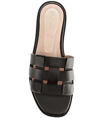 Cole Haan Go-To Ensley Woven Leather Slide Sandals