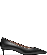 Cole Haan Go-To Jocelyn Leather Kitten Heel Pumps