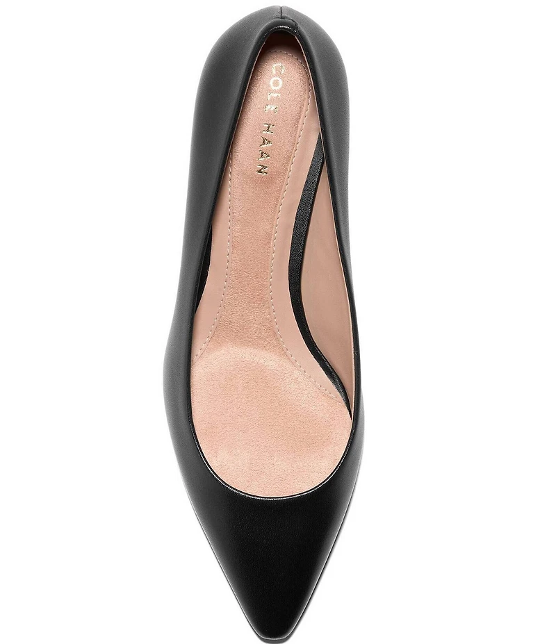 Cole Haan Go-To Jocelyn Leather Kitten Heel Pumps