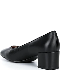 Cole Haan Go-To Shayla Leather Block Heel Pumps